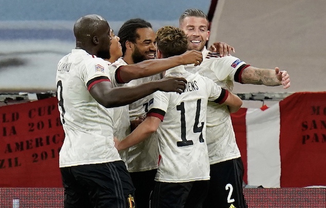 欧国联：德纳耶尔破门默滕斯建功，比利时2-0丹麦