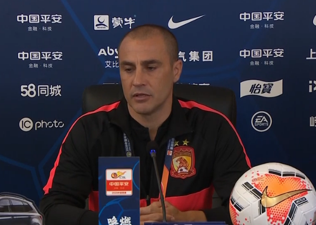 卡帅：丢球因巨大争议的定位球，这场是中国足球的好课程