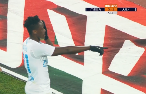 GIF：博阿滕世界波锁定胜局！大连3-0富力