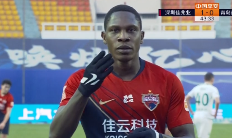 GIF：糜昊伦传中，马里禁区内抢点射门得分深足1-0领先